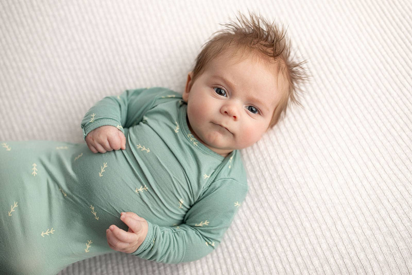 Arrow Print Knotted Newborn Gown