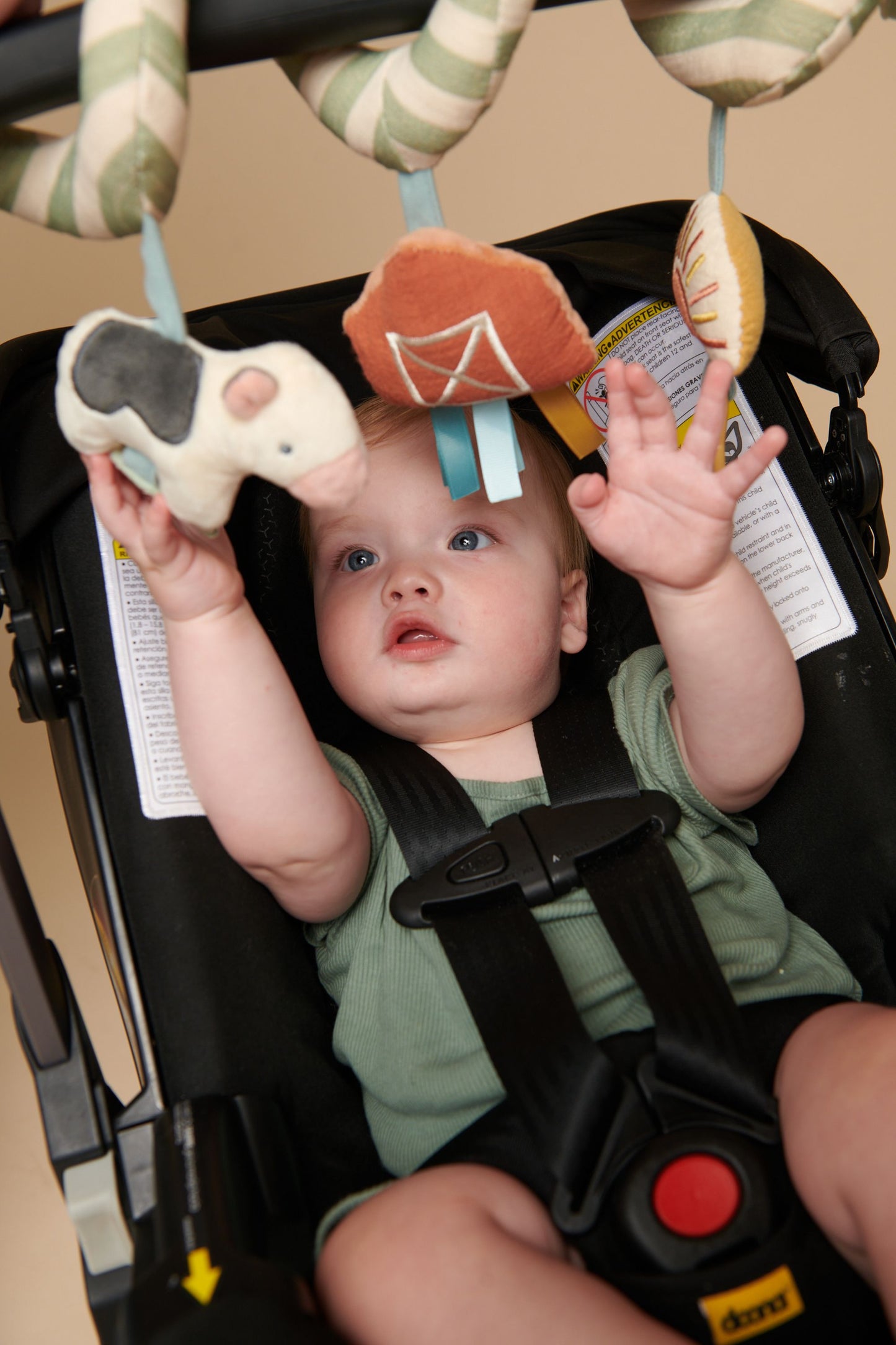 Bitzy Bespoke™ Itzy Bitzy Spiral Car Seat Activity Toy (Farm)