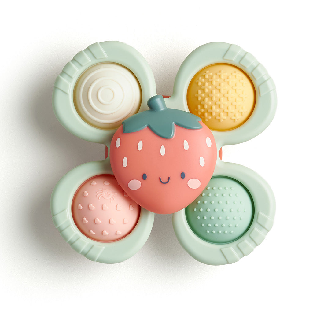 Itzy Pop & Whirl™ Fidget Spinner Travel & Bath Toy (Bonnie the Strawberry)