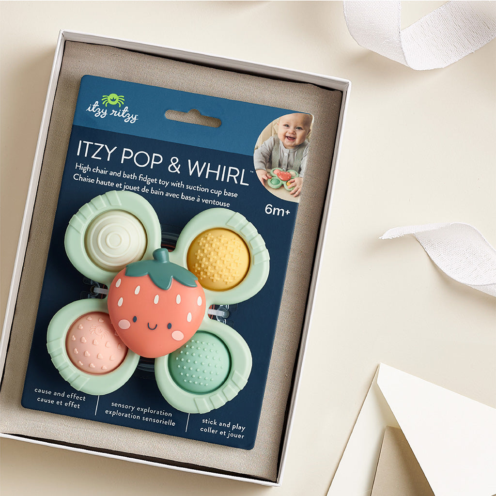 Itzy Pop & Whirl™ Fidget Spinner Travel & Bath Toy (Bonnie the Strawberry)