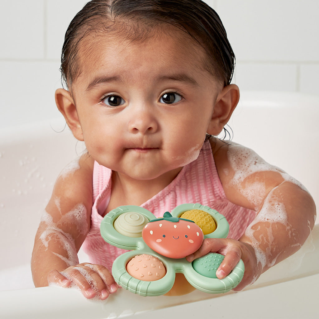 Itzy Pop & Whirl™ Fidget Spinner Travel & Bath Toy (Bonnie the Strawberry)