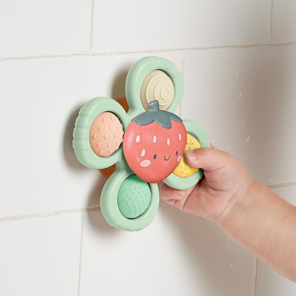 Itzy Pop & Whirl™ Fidget Spinner Travel & Bath Toy (Bonnie the Strawberry)
