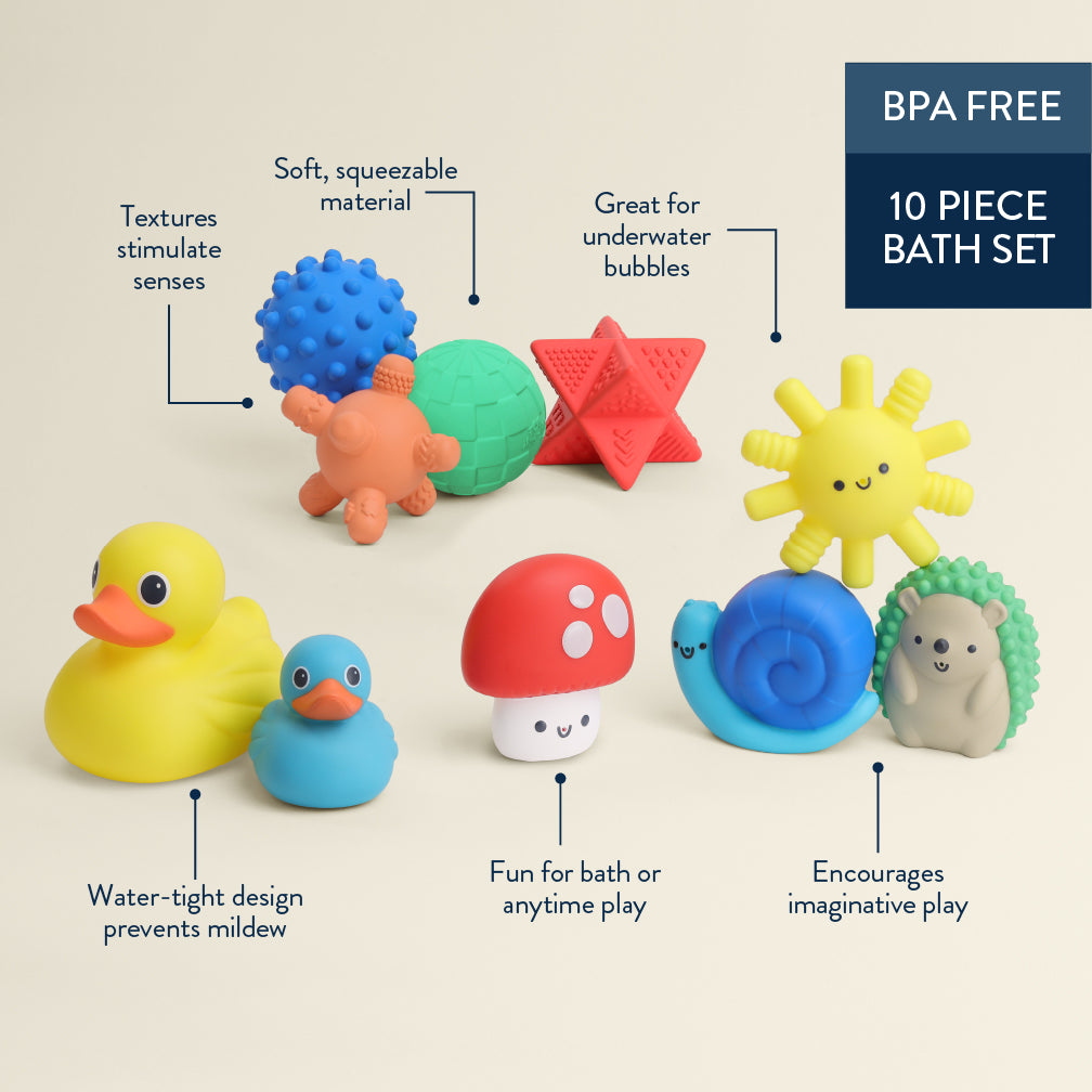 Itzy Splash Gift Set™ 10-Piece Bath Toys