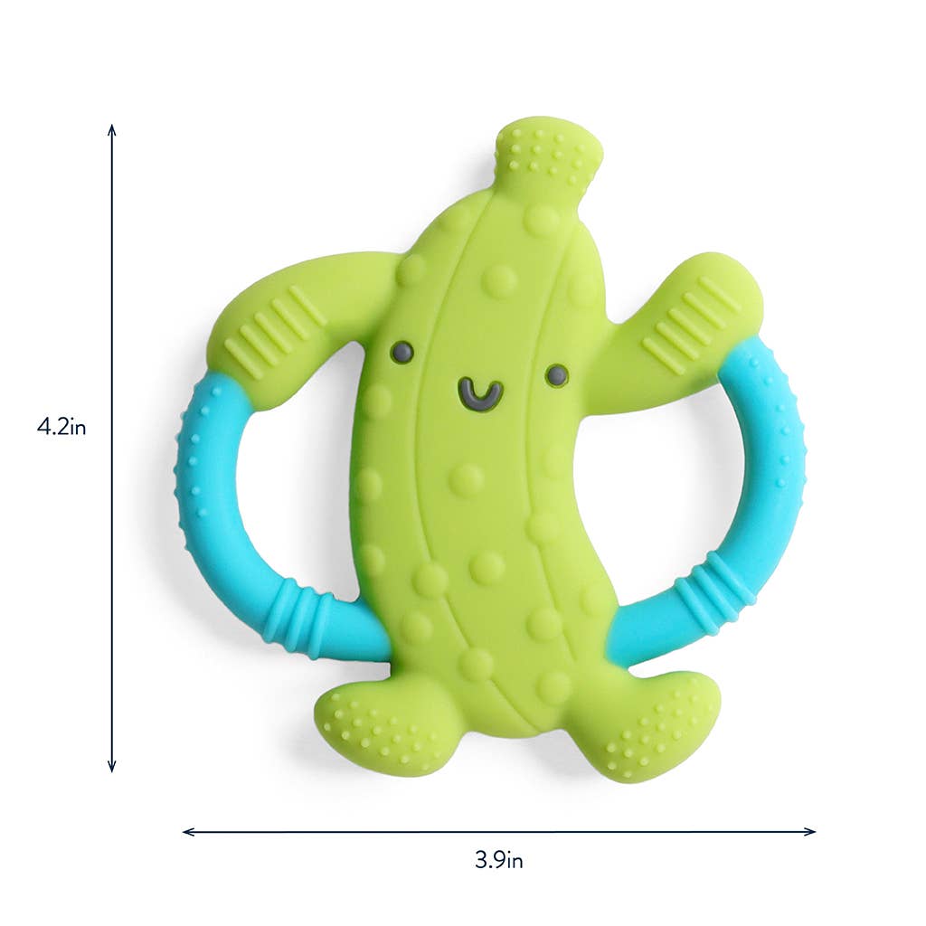 Chew Crew™ Silicone Handle Teether (Parker the Pickle)