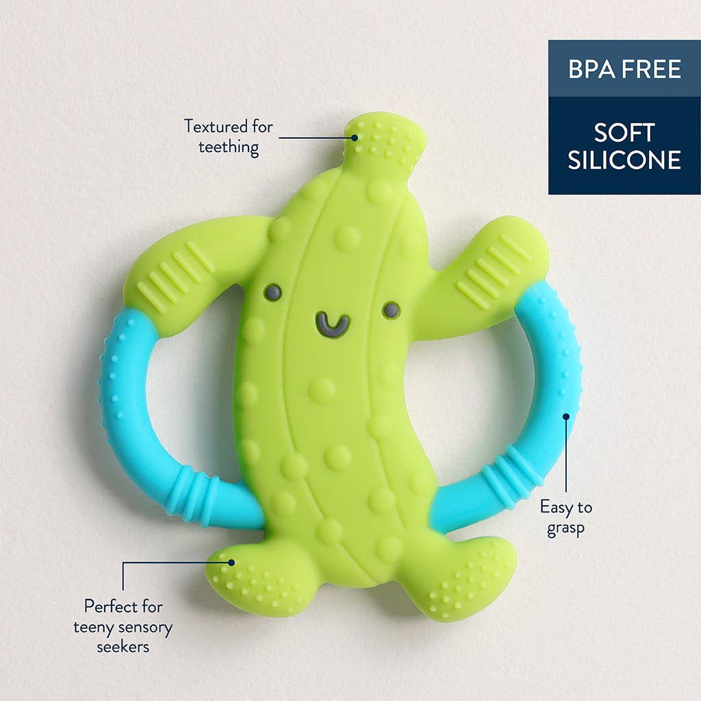 Chew Crew™ Silicone Handle Teether (Parker the Pickle)