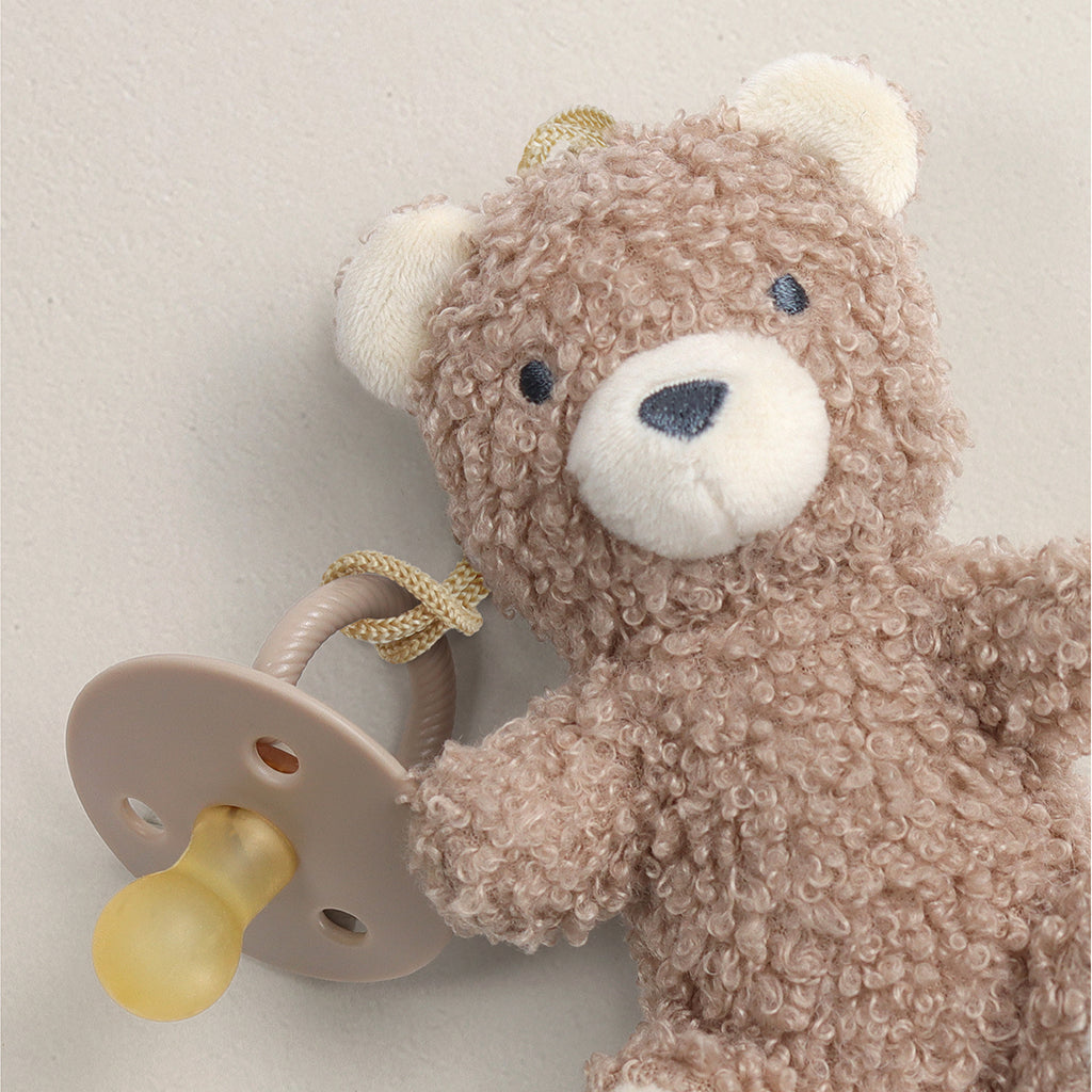 Bitzy Pal™ Natural Rubber Pacifier & Lovey (Theo the Bear)