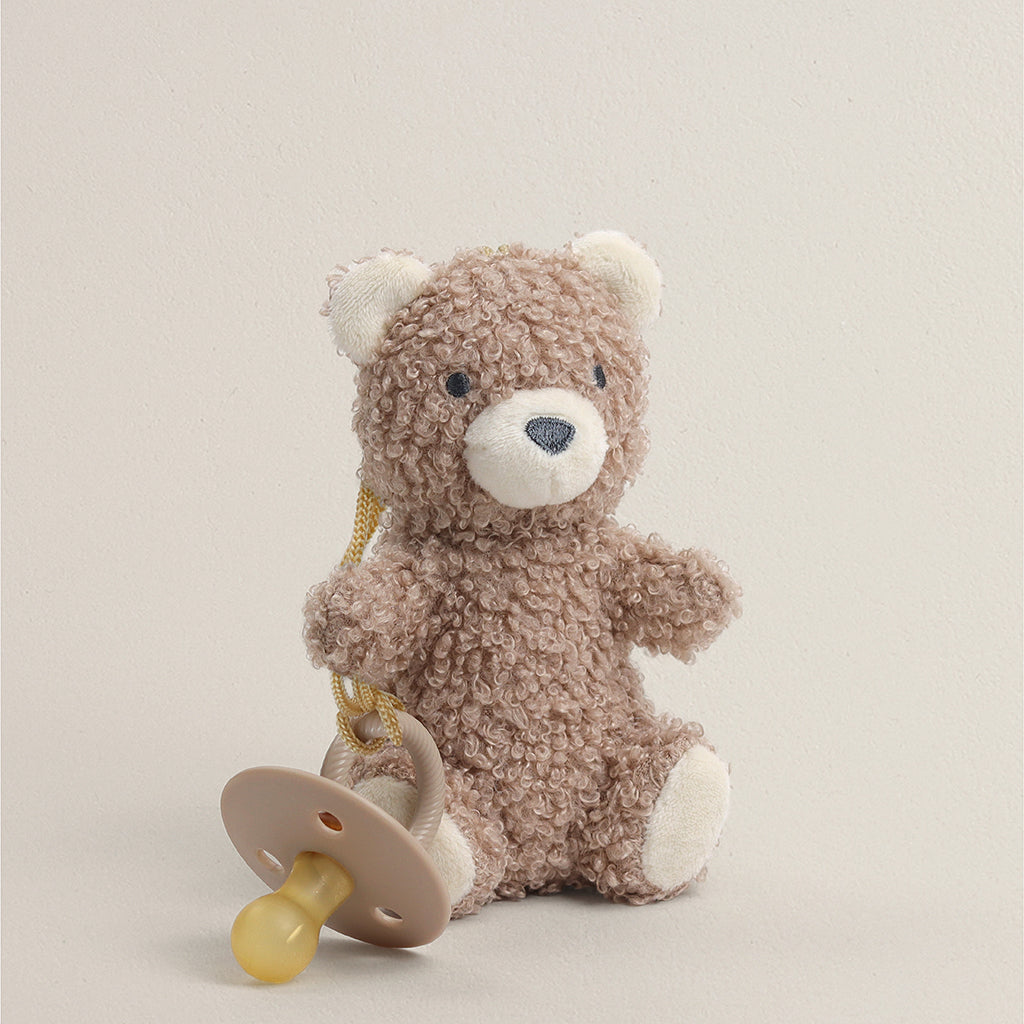 Bitzy Pal™ Natural Rubber Pacifier & Lovey (Theo the Bear)