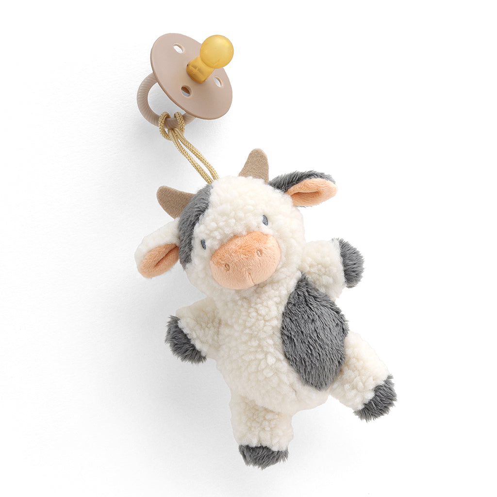 Bitzy Pal™ Natural Rubber Pacifier & Lovey (Carmen the Cow)