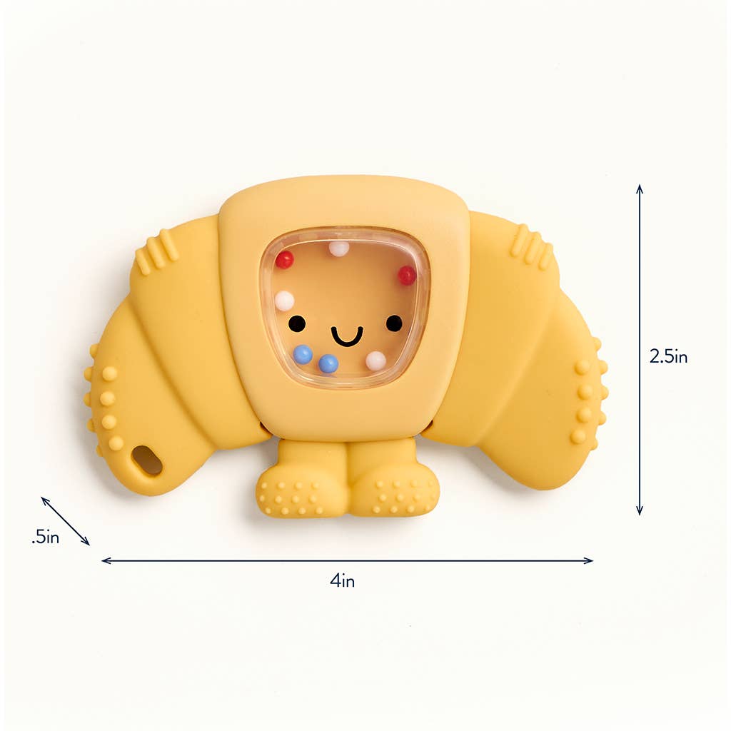 Sweetie Shake Plus™ Rattle & Teether (Chloe the Croissant)