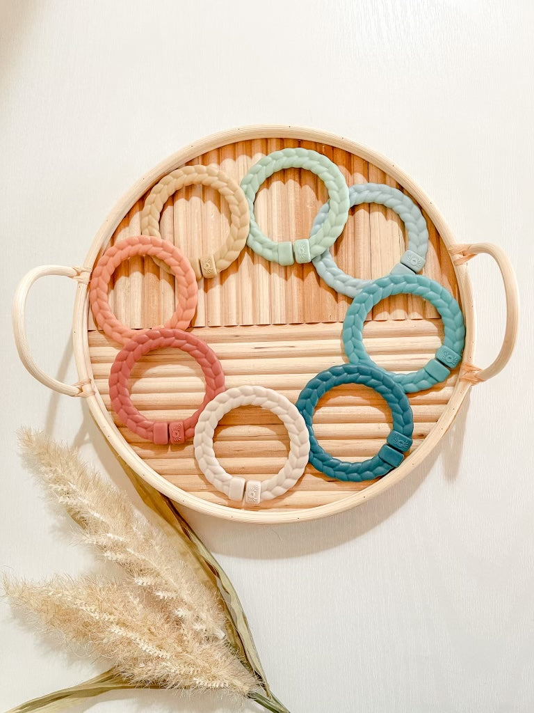 Bitzy Bespoke™ Ritzy Rings™ Linking Ring Set (Neutral Rainbow)