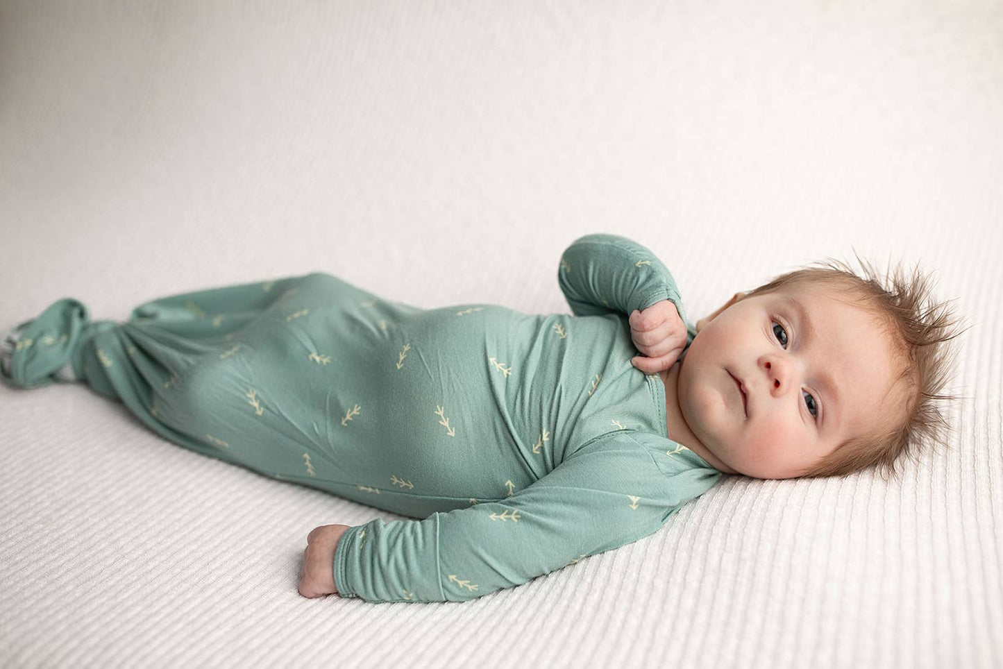 Arrow Print Knotted Newborn Gown