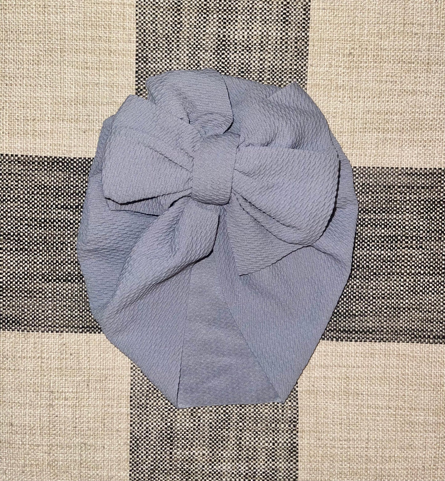 Waffle Knit Turban (Grey)