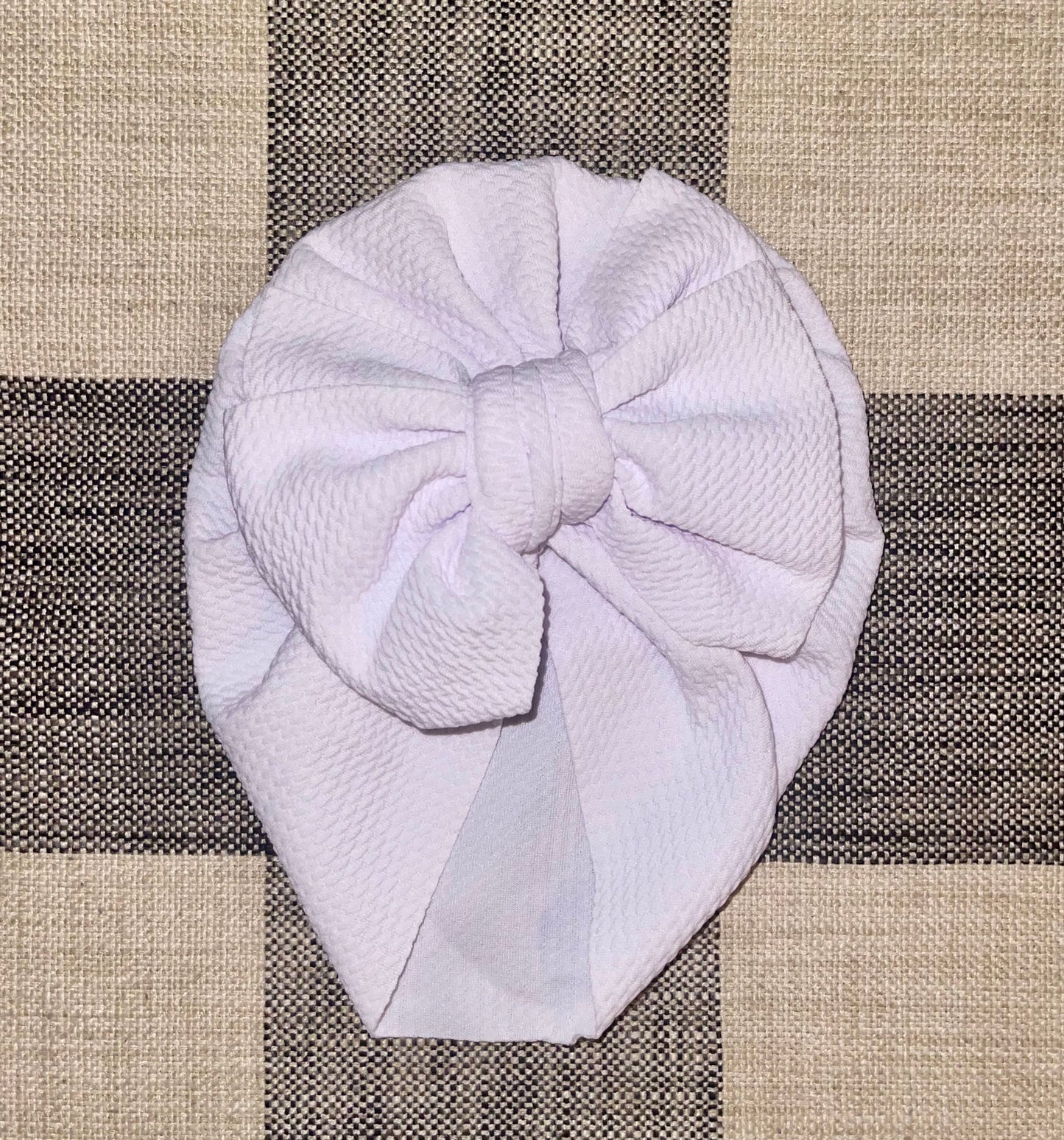 Waffle Knit Turban (White)
