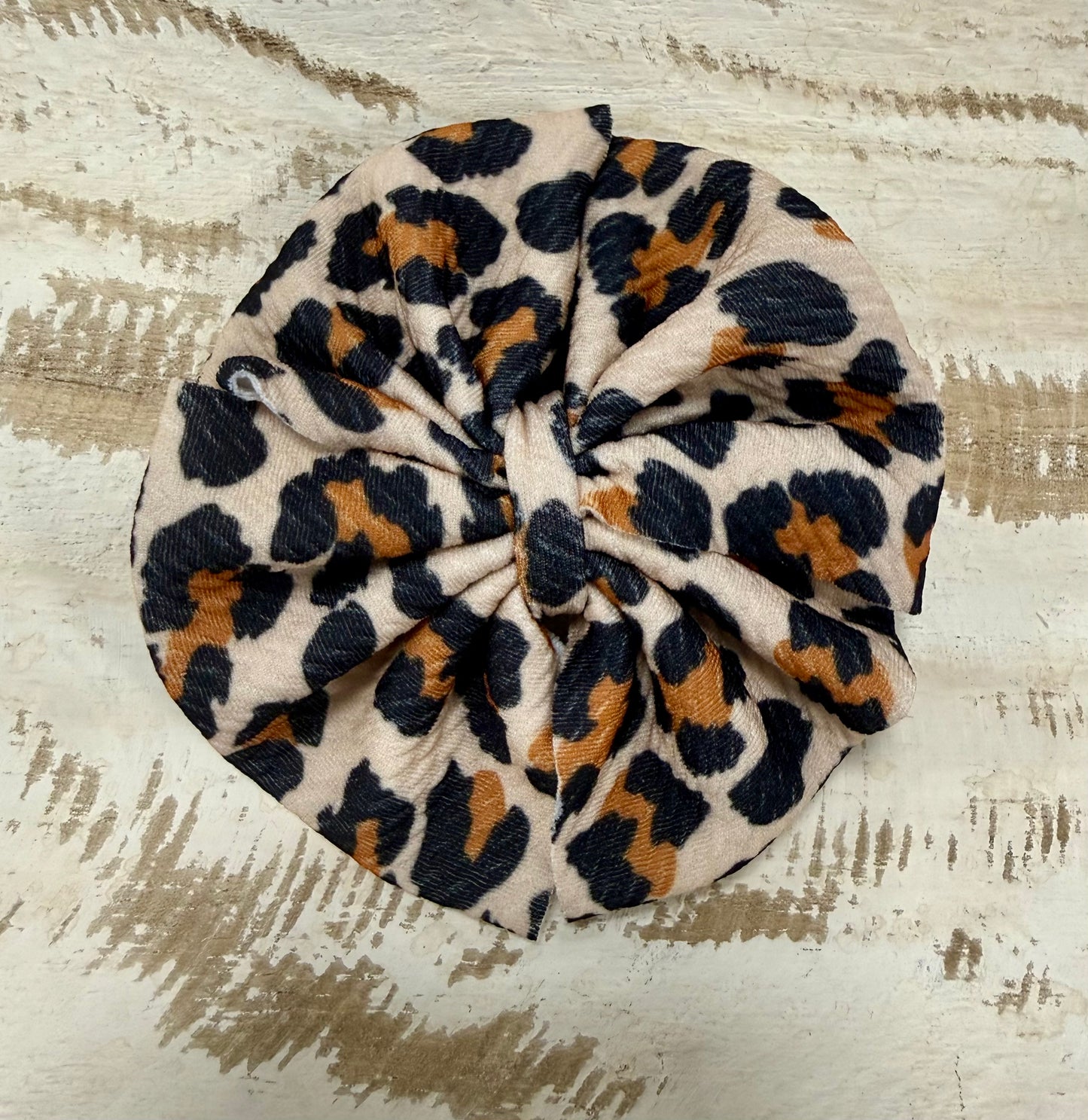 Messy Alligator Bow - Leopard