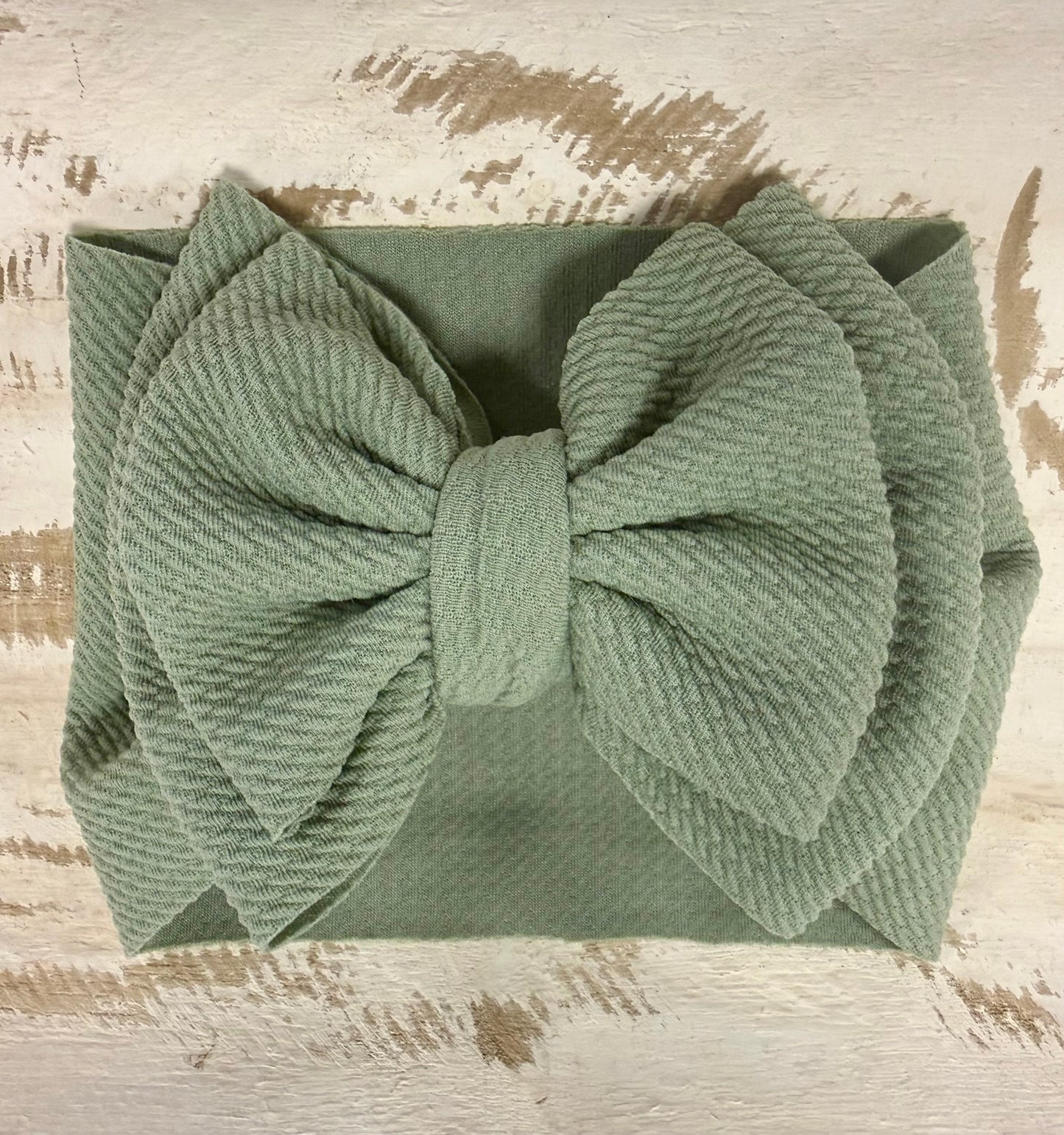 Double Layer Classic Headwrap - Sage Green
