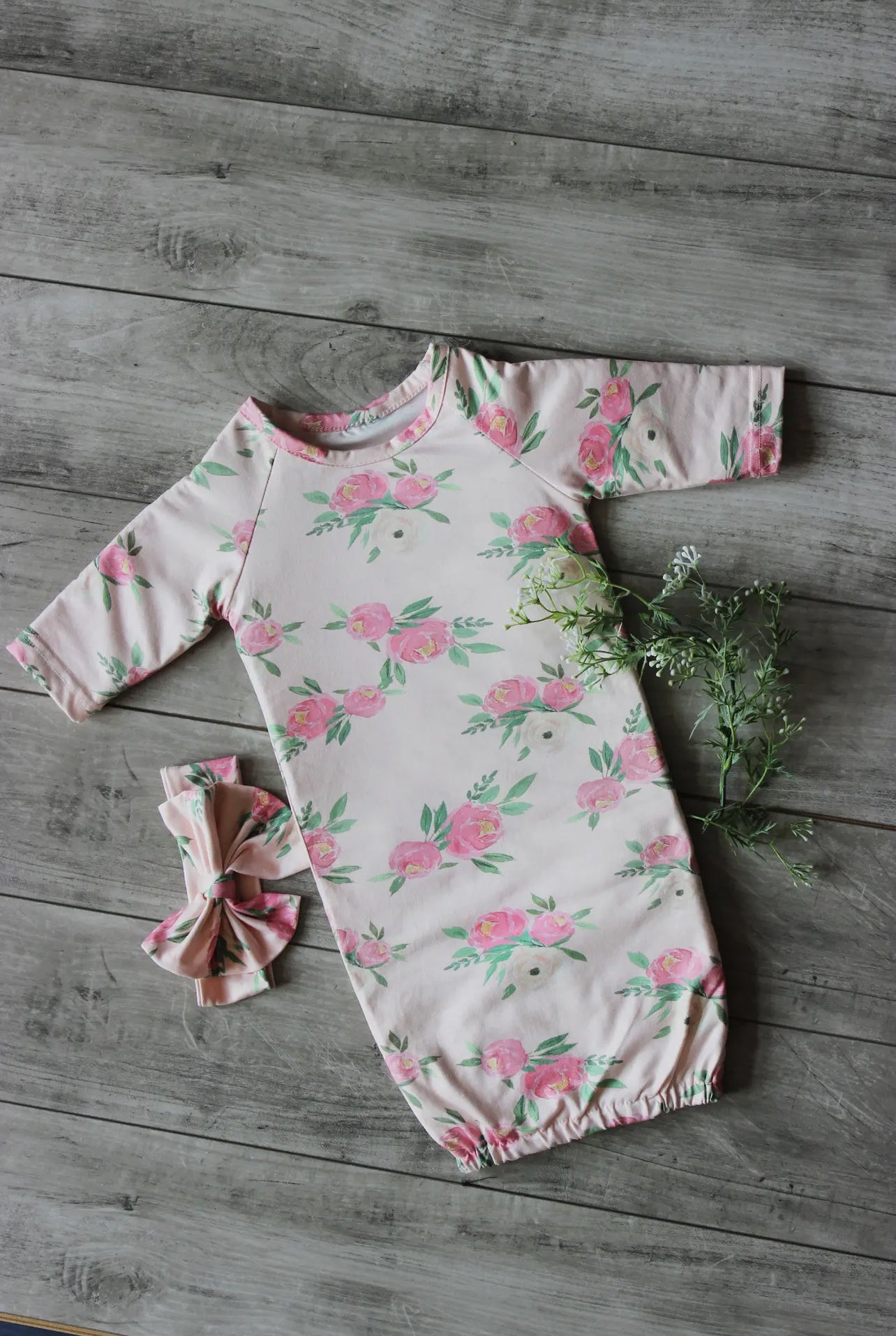 Pinky Pink Infant Gown