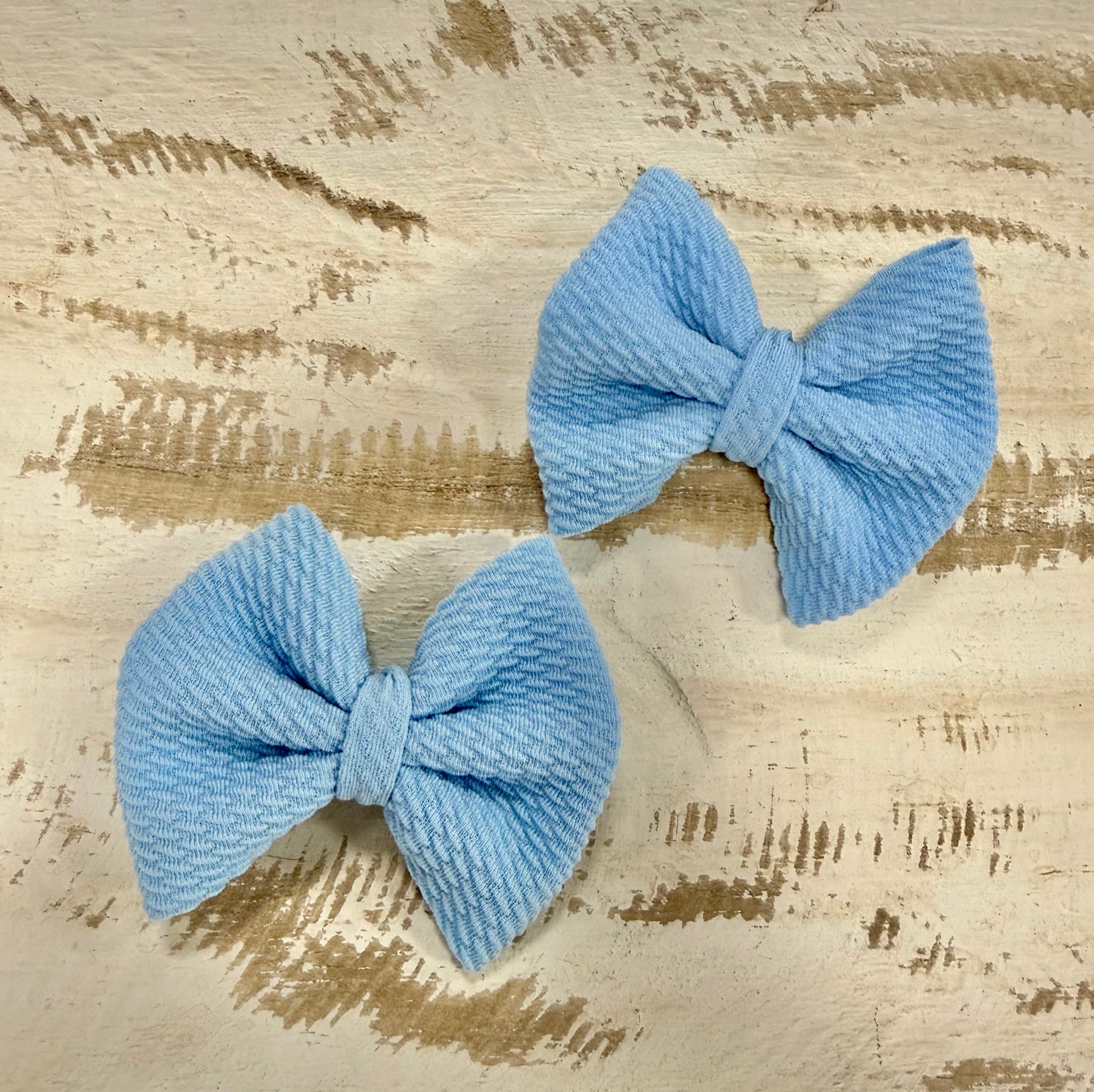 Classic Bow Piggy Set - Light Blue