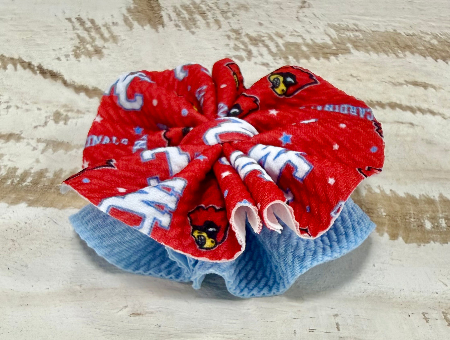 Shredded 2 Layer Alligator Bow - Webb City Cardinals