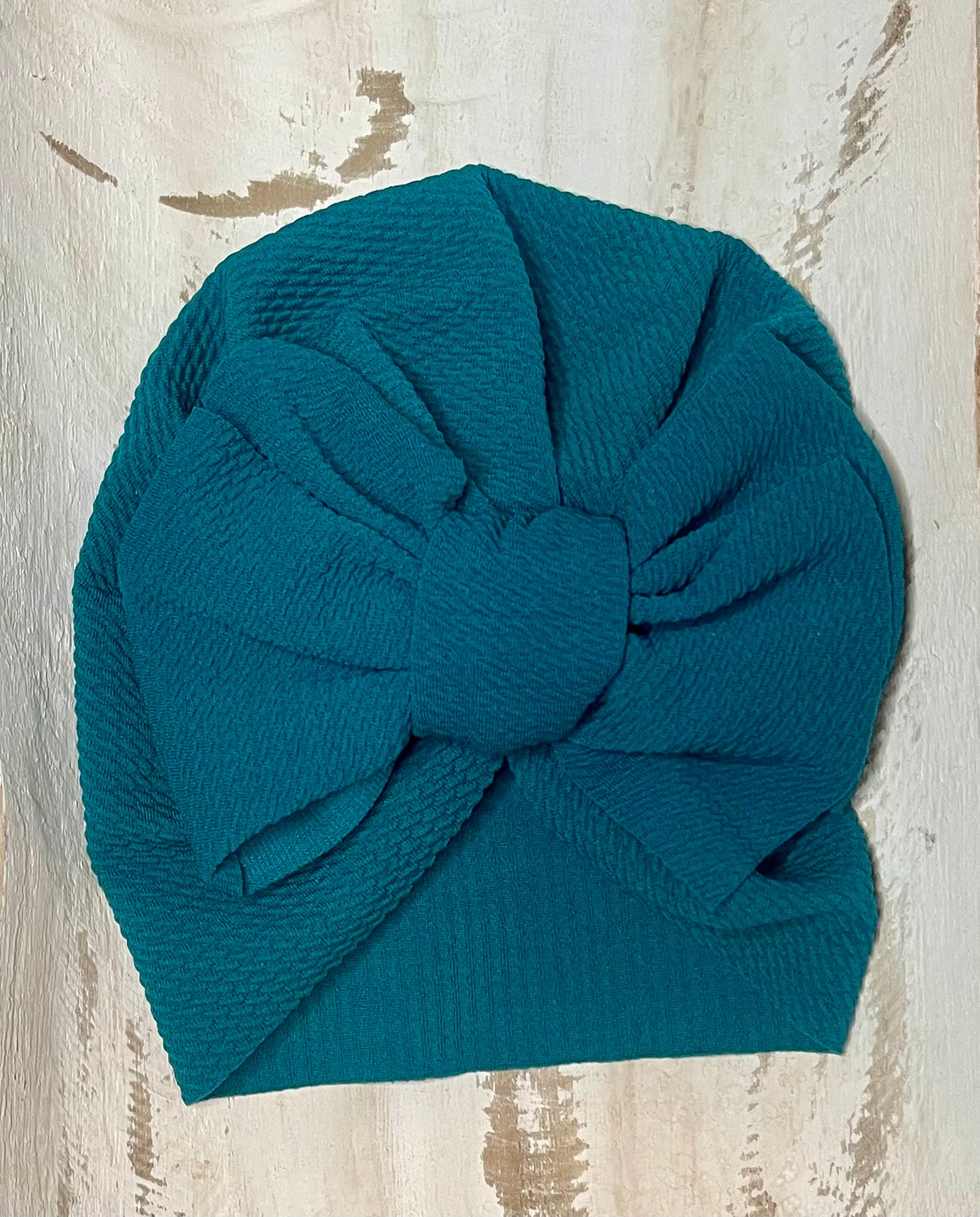 Waffle Knit Turban (Forest Green)