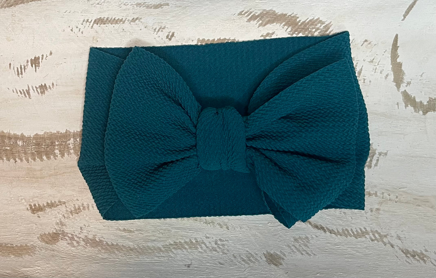 Waffle Knit Large Head-wrap (Forest Green)