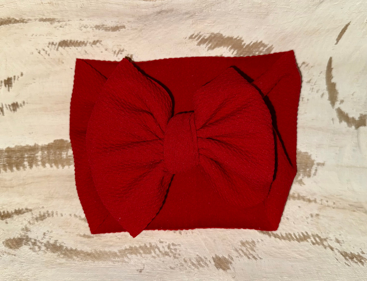 Classic Large Headwrap - Red (0-6 month)