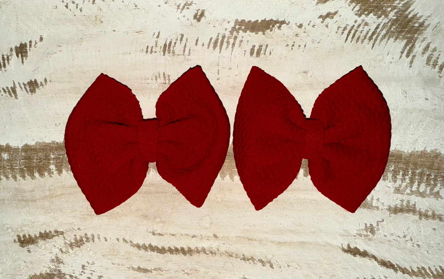 Classic Bow Piggy Set - 3" (Red)