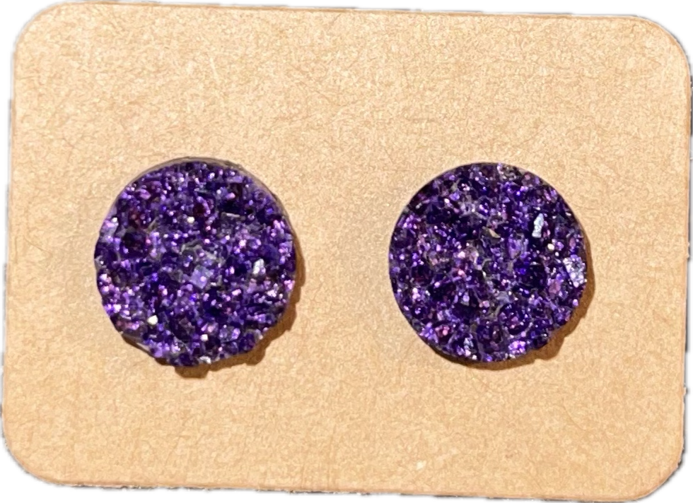 Fall Spirit Stud Earring (Purple)