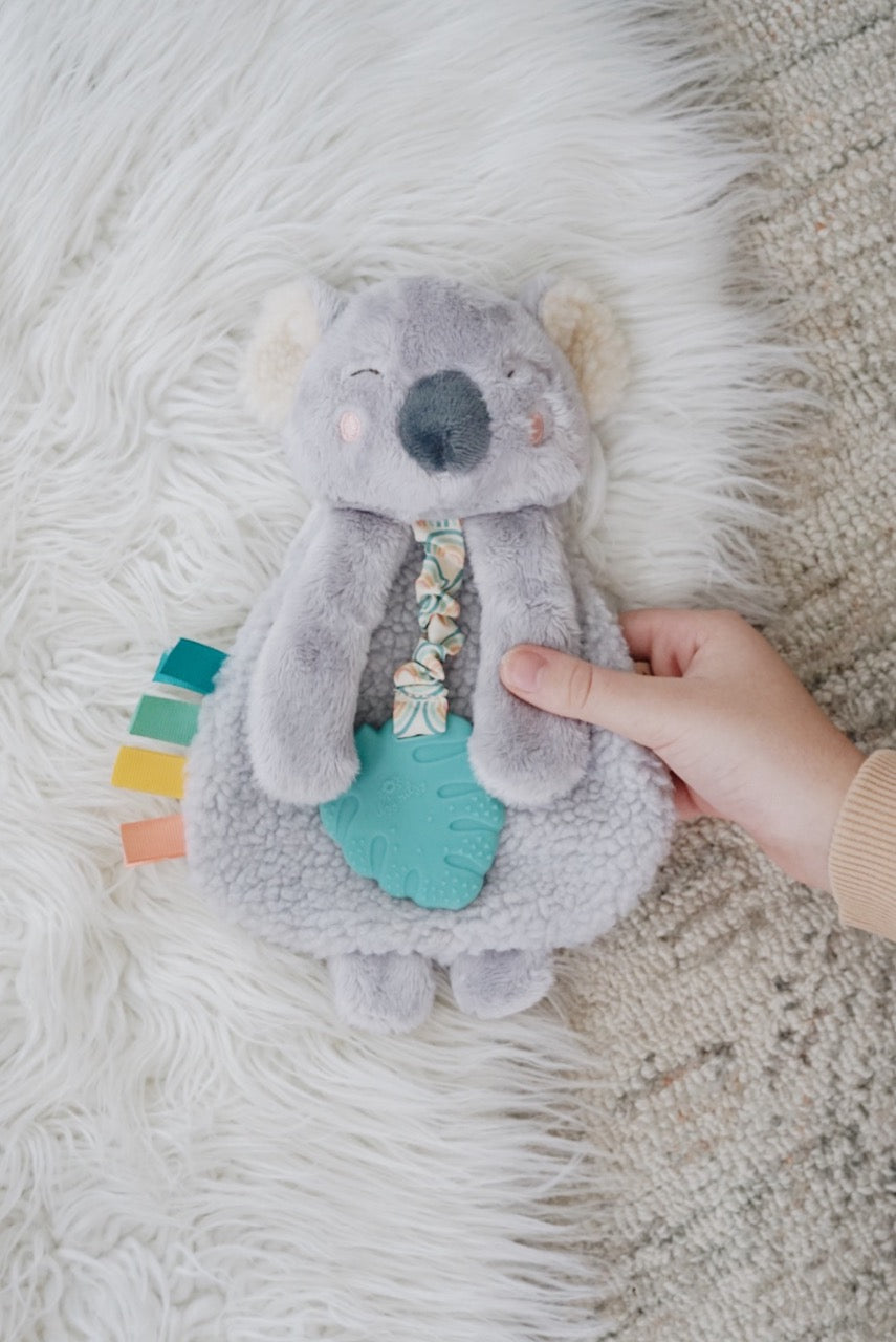 Itzy Lovey Plush and Teether Toy (Kayden the Koala)