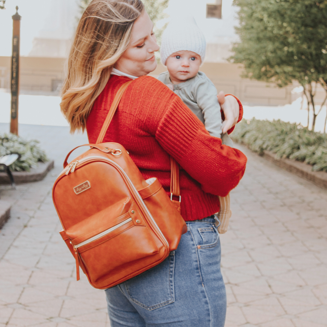 Itzy Mini™ Diaper Bag (Cognac)