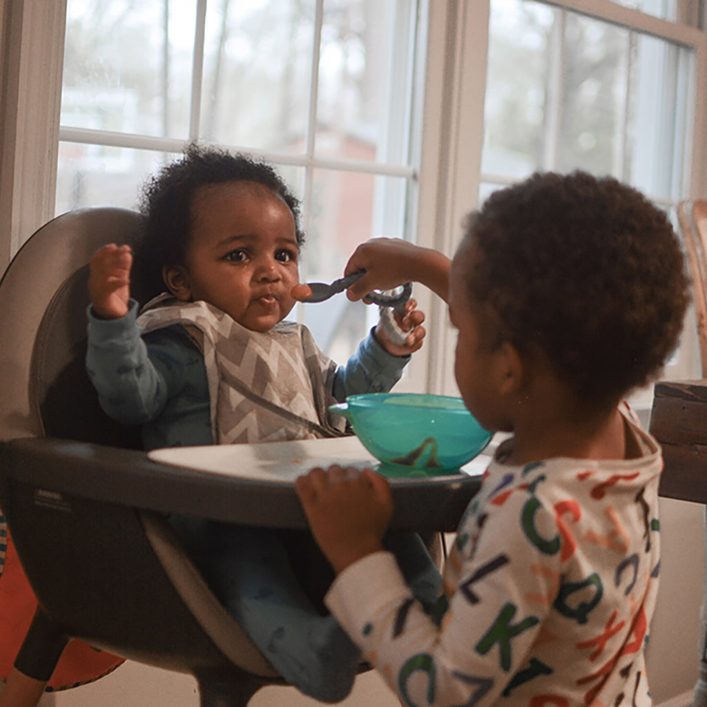 Sweetie Spoons™ - Silicone Baby Fork + Spoon Set (Blue)
