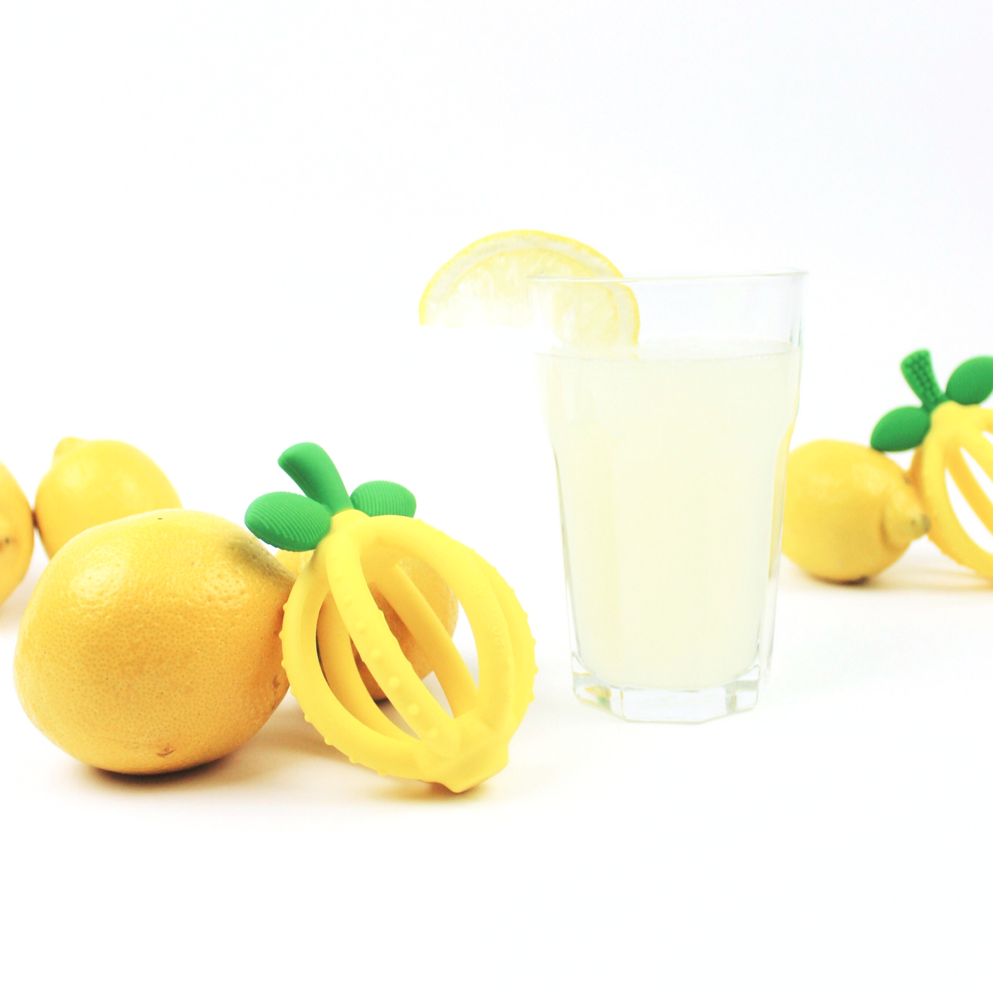 Bitzy Biter™ Teething Ball & Training Toothbrush (Lemon Drop)