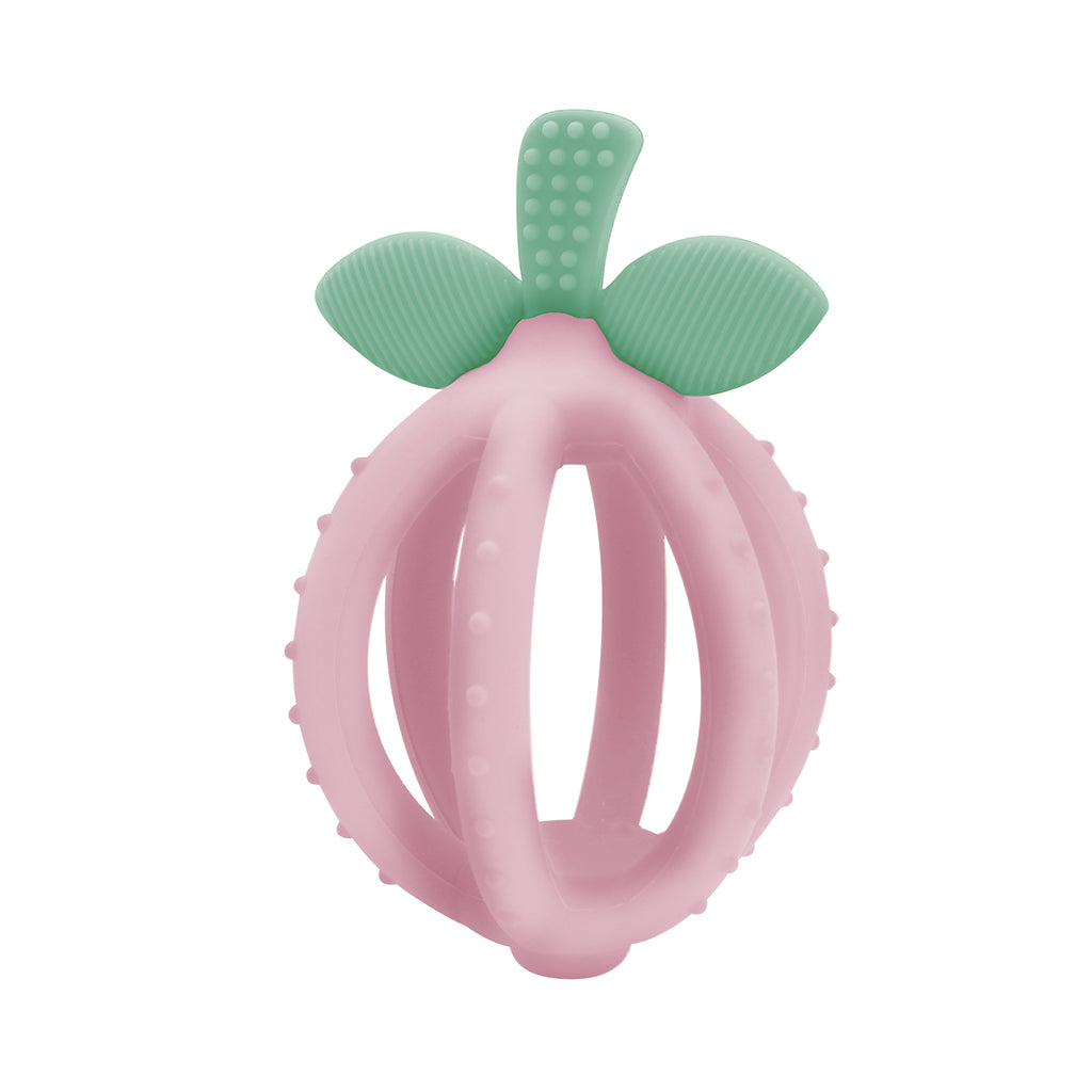 Bitzy Biter™ Teething Ball & Training Toothbrush (Pink Lemonade)