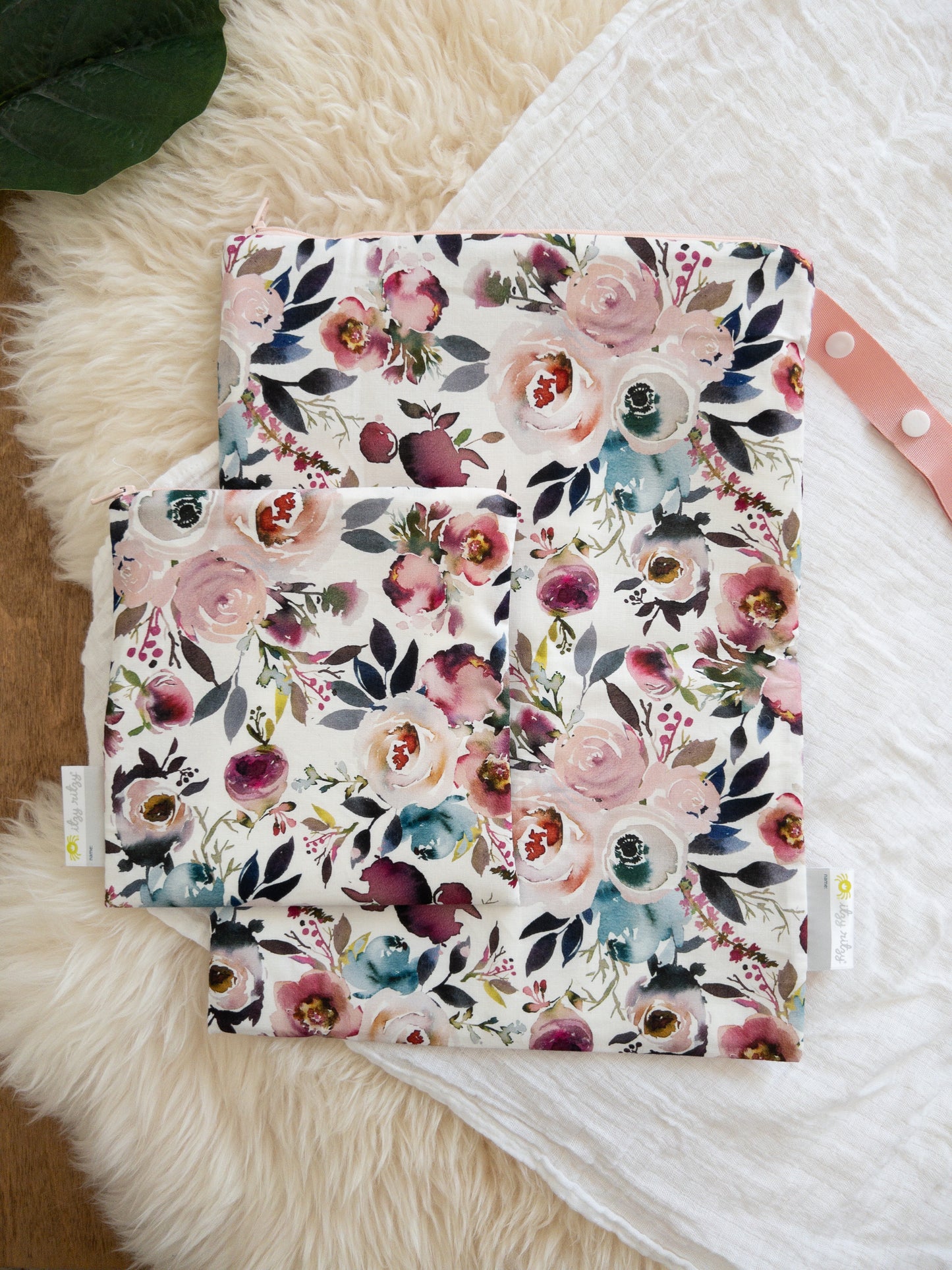 Travel Happens™ Reusable Sealed Wet Bag (Blush Floral)