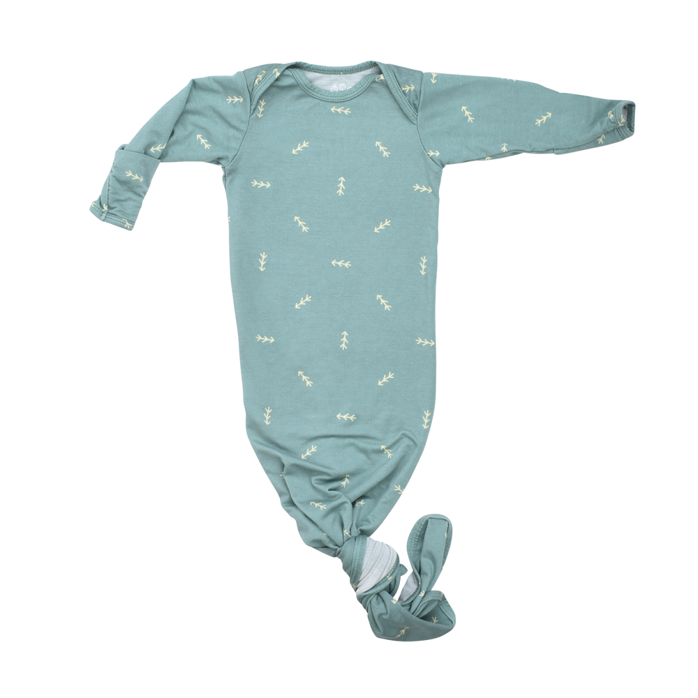 Arrow Print Knotted Newborn Gown
