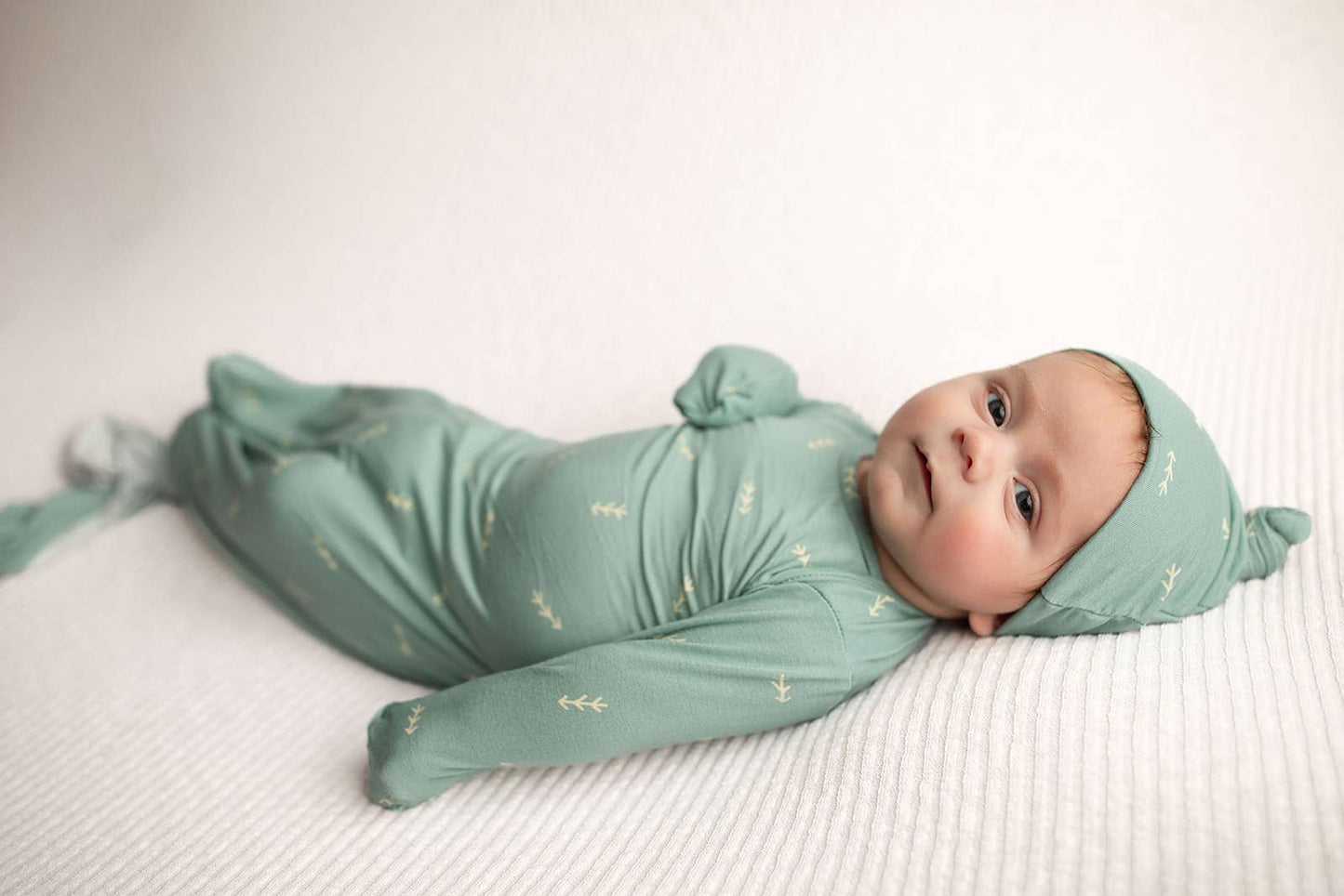 Arrow Print Knotted Newborn Gown