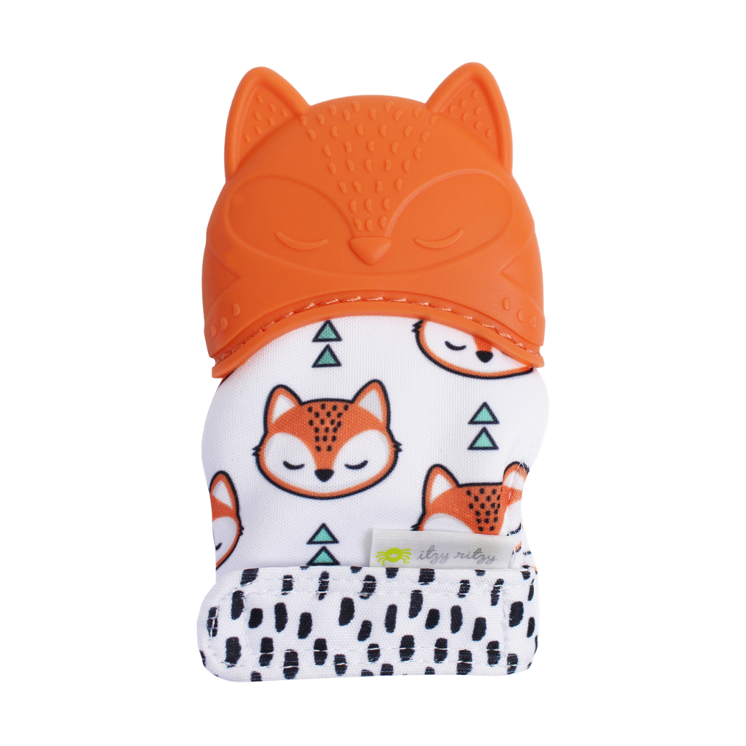 Itzy Mitt™ Silicone Teething Mitts (Wyatt the Highland Cow)