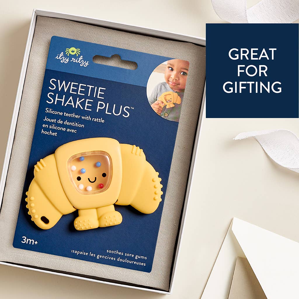 Sweetie Shake Plus™ Rattle & Teether (Chloe the Croissant)