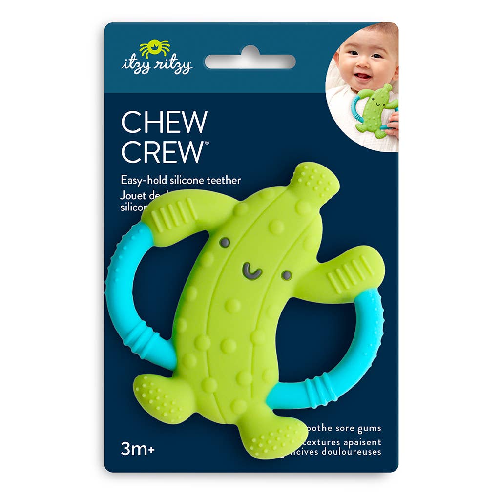 Chew Crew™ Silicone Handle Teether (Parker the Pickle)