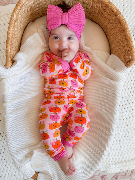 Pumpkin Girlies Bamboo 2 Piece Set