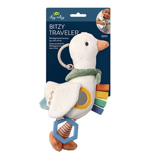 Bitzy Traveler™ Developmental Sensory Toy (Gracie the Goose)