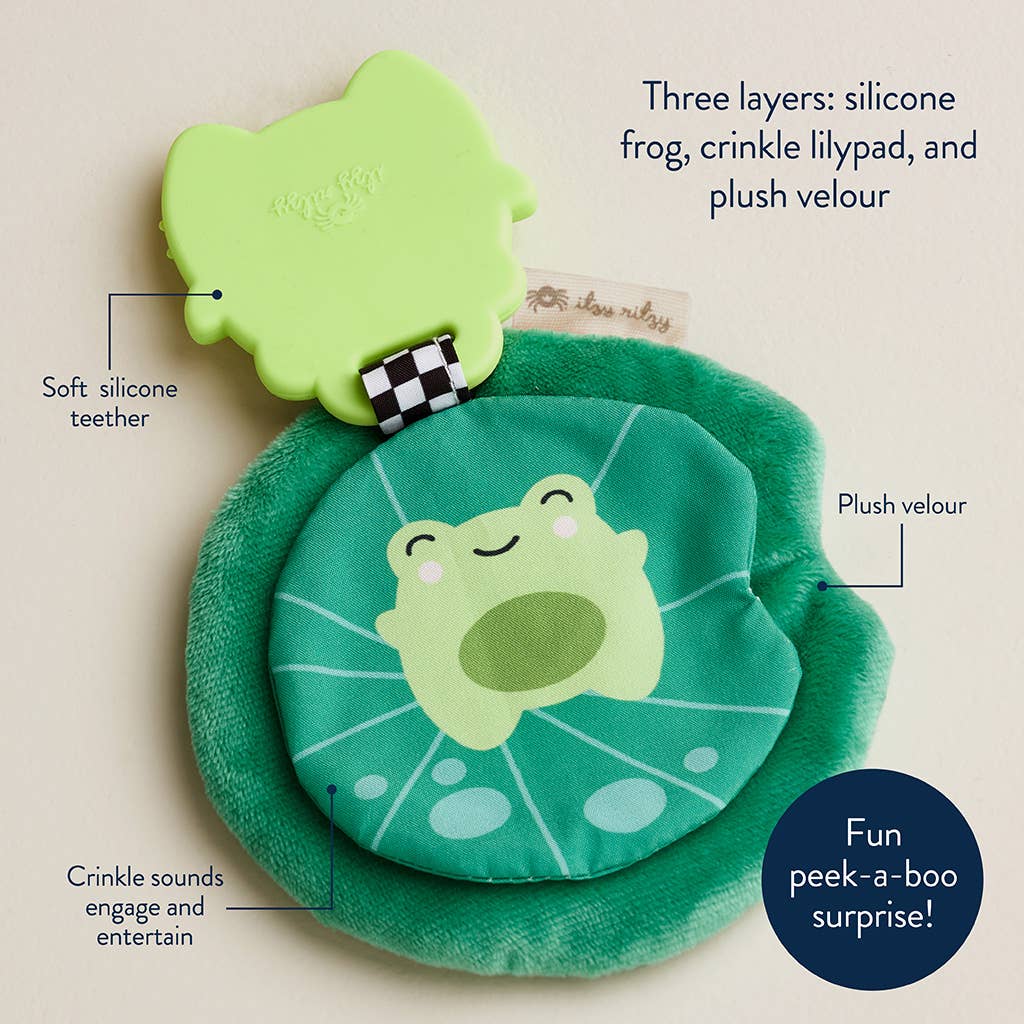 Sweetie Crinkle™ Sensory Teether (Freddie the Frog)
