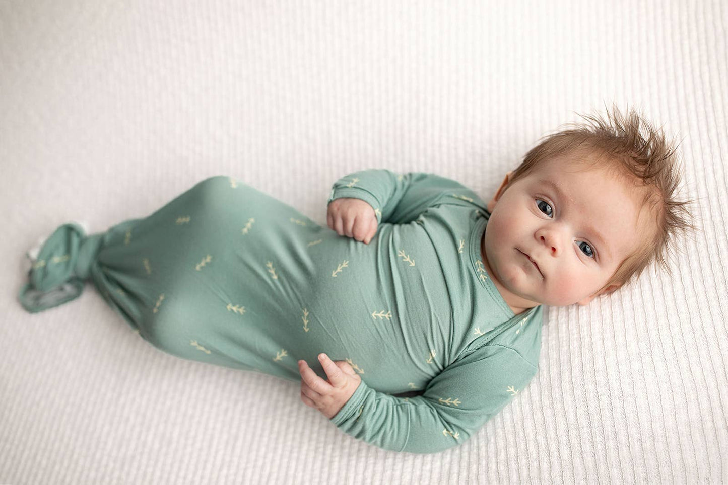 Arrow Print Knotted Newborn Gown
