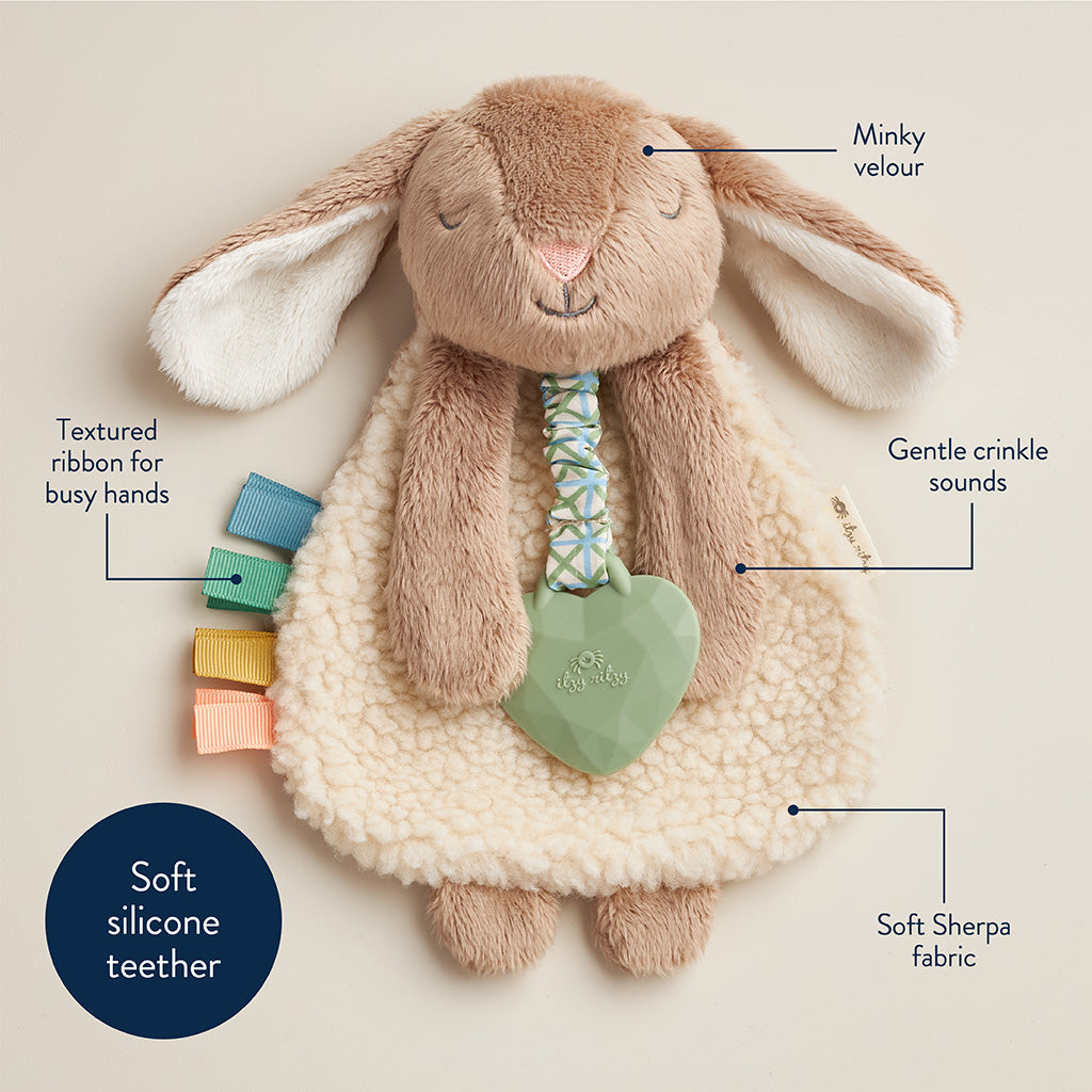Itzy Lovey™ Plush And Teether Toy (Billie the Bunny)
