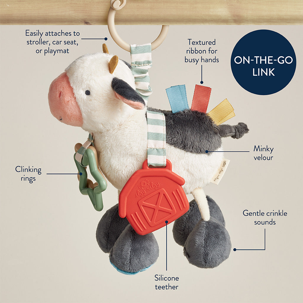Link & Love™ Teething Activity Toy (Carmen the Cow)