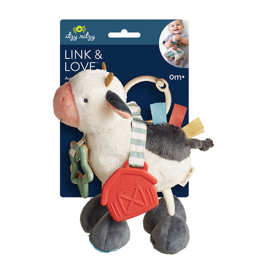 Link & Love™ Teething Activity Toy (Carmen the Cow)