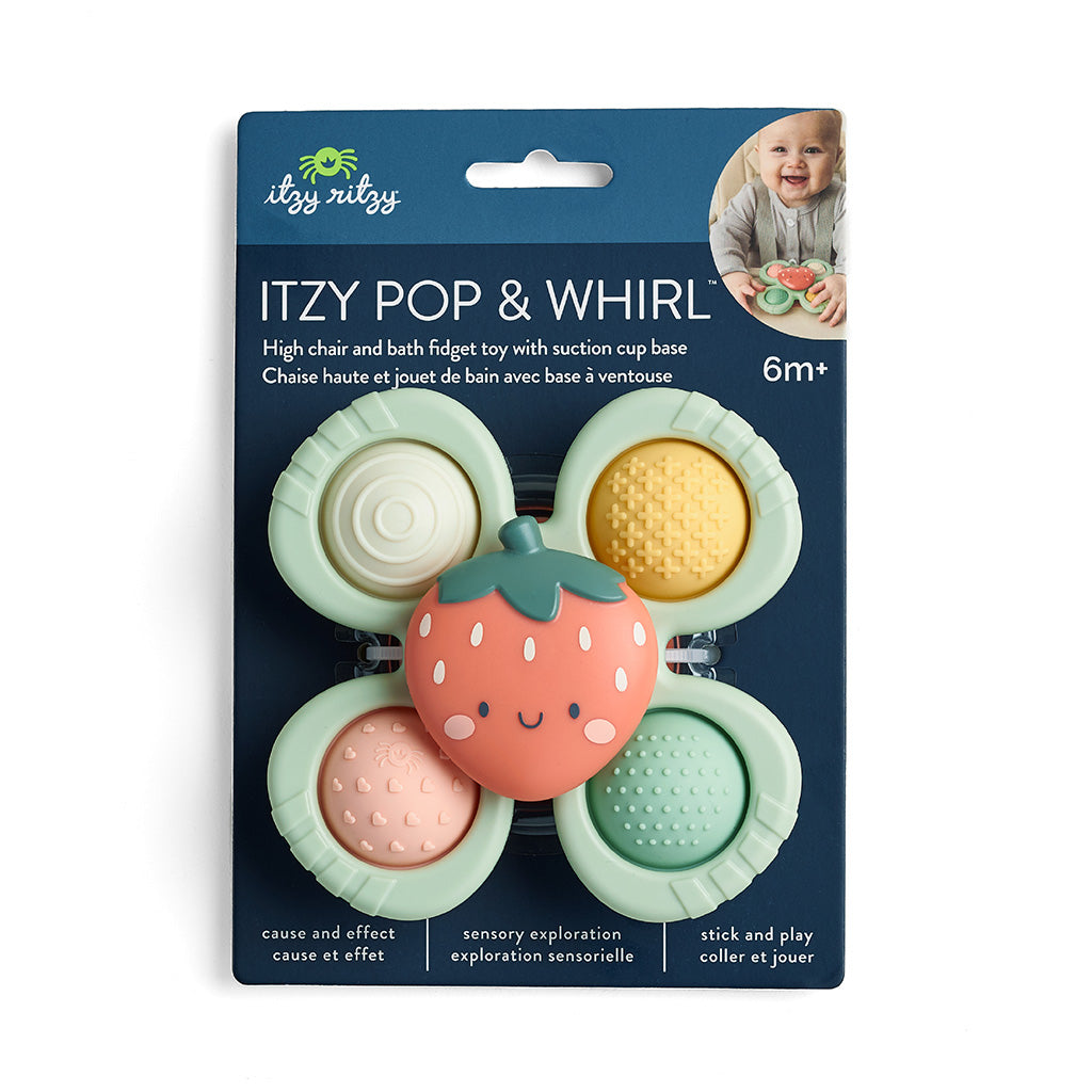 Itzy Pop & Whirl™ Fidget Spinner Travel & Bath Toy (Bonnie the Strawberry)