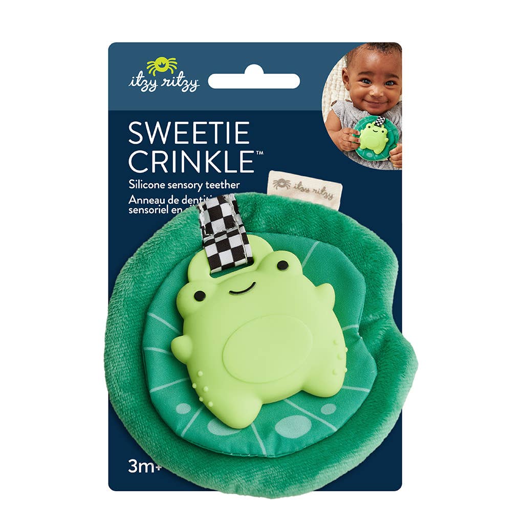 Sweetie Crinkle™ Sensory Teether (Freddie the Frog)