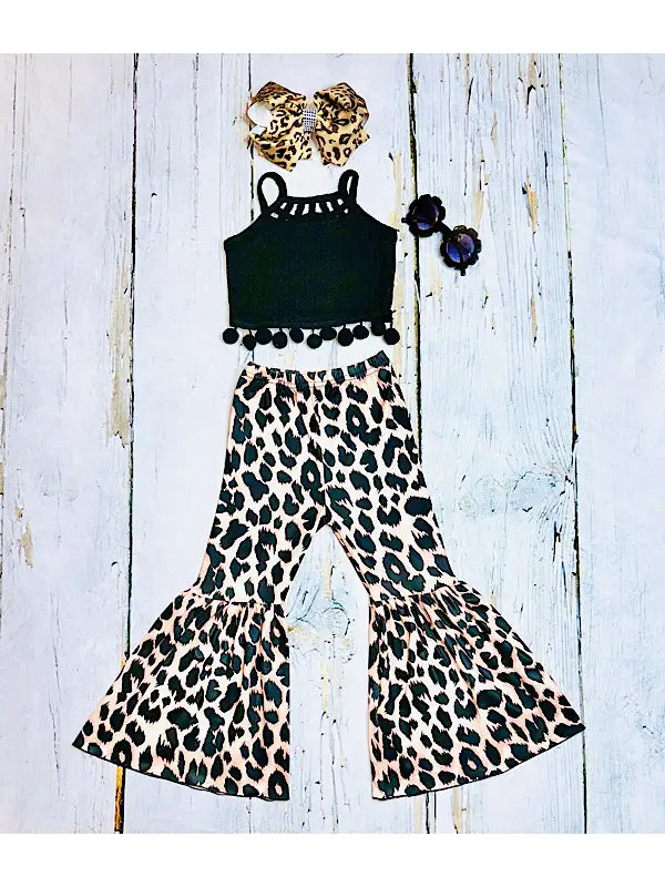 Leopard Pompom Set (FINAL SALE)