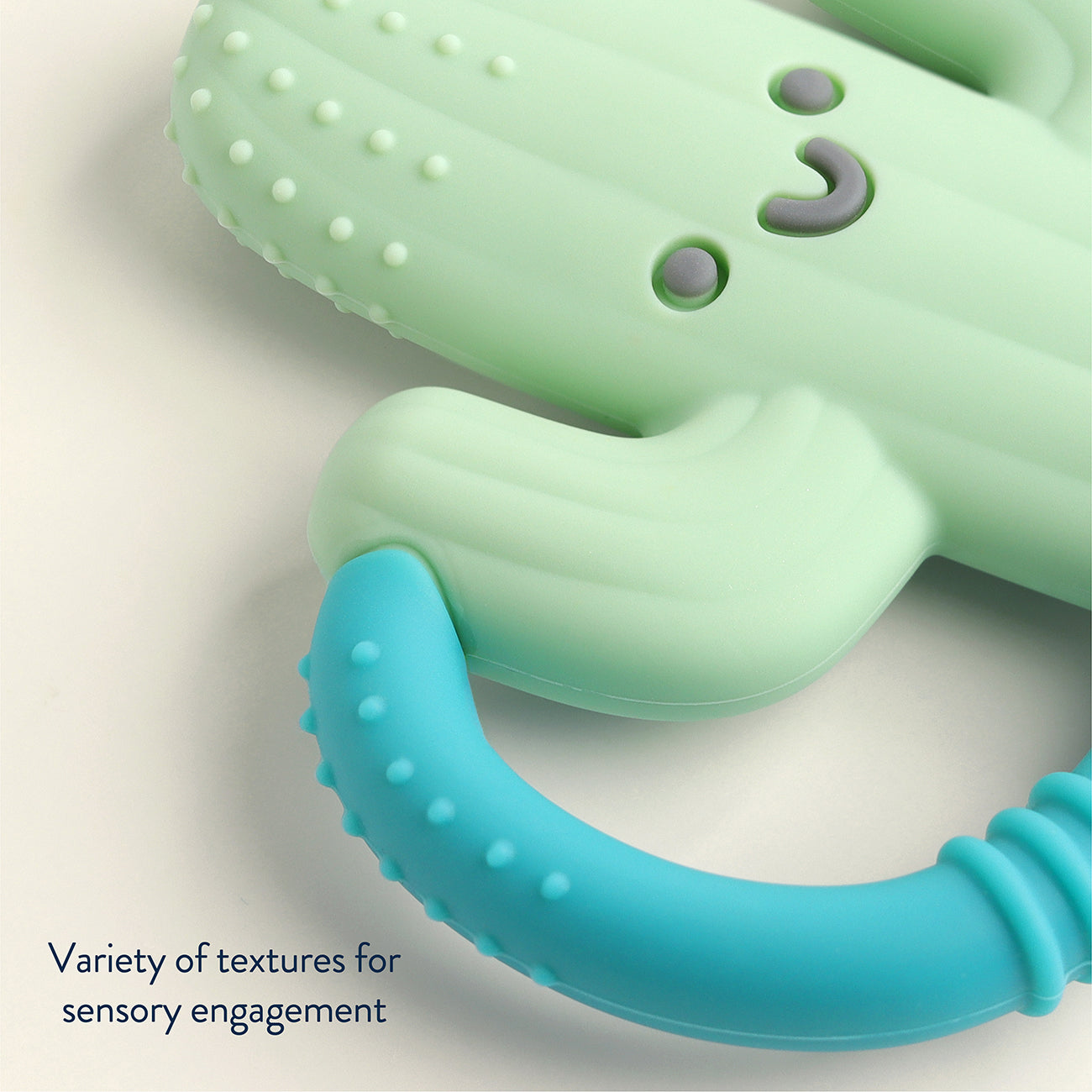 Chew Crew™ Silicone Handle Teether (Cooper the Cactus)