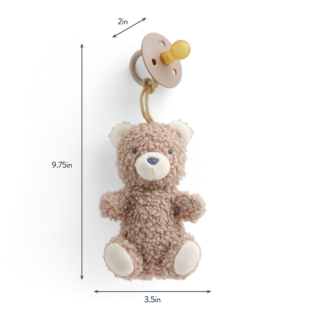 Bitzy Pal™ Natural Rubber Pacifier & Lovey (Theo the Bear)